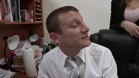 Big Tits at Work - Inked Kagney Linn Karter gagging swallow