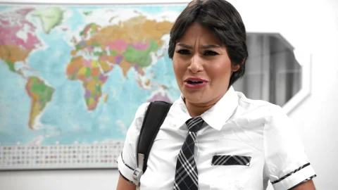Give Me Teens: Teacher Mancini's Class Room Spank